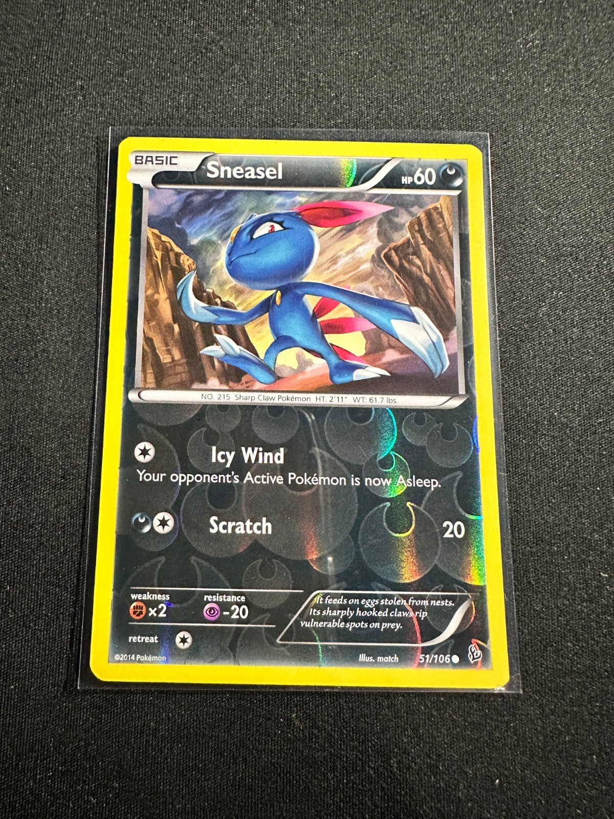 Sneasel (51) 51/106 Reverse Holo Common XY - Flashfire NM
