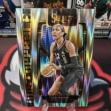 2024 #13 A'Ja Wilson Panini WNBA Select Unstoppable Silver Flash Prizm