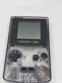 Nintendo Game Boy Color Handheld System Atomic Purple CGB-001 TESTED Works!