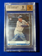 2019 Topps Clearly Authentic Brandon Lowe #CAA-BL BGS 9/10 MINT Auto RC 3049