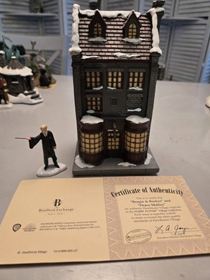 Hawthorne Harry Potter Village Borgin and Burkes with Draco Malfoy and COA