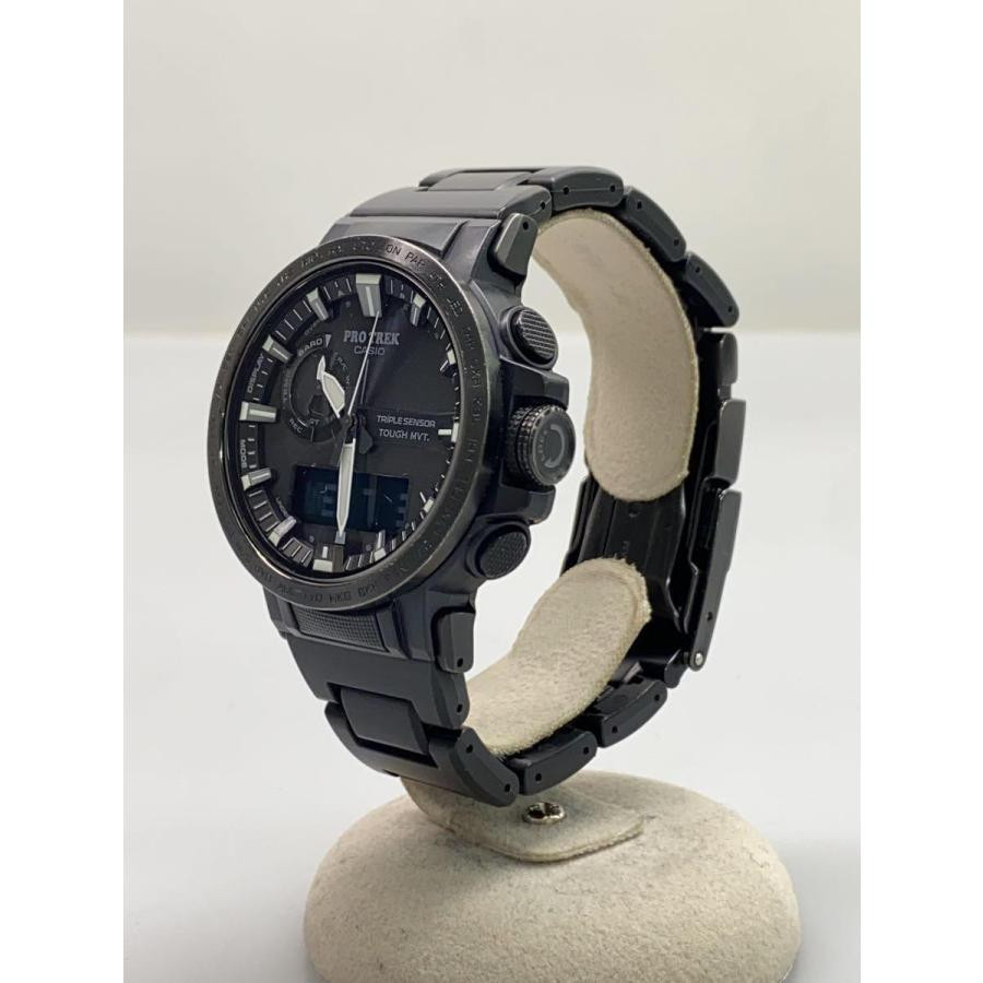 USED CASIO prw-60fc Black Case Size 4.8 ×4.8cm Band Size USED CASIO prw-60fc Black Case Size 4.8 ×4.8cm Band Size