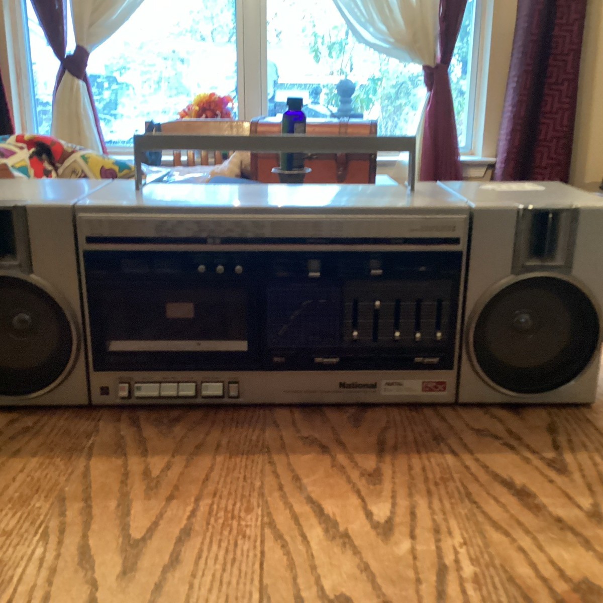 National RX-C46 Vintage Boombox Cassette Radio AM/FM Dual Power
