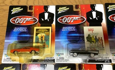 Johnny Lightning 007 James Bond 40th Anniversary Diecast Cars (12
