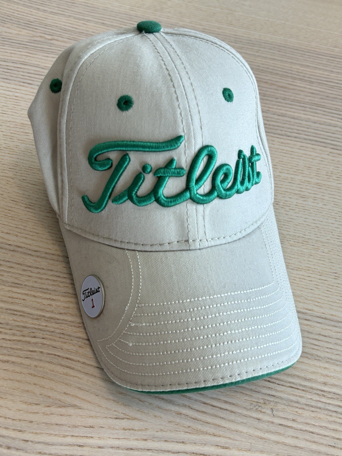 Titleist By New Era Golf Hat Green Magnetic Ball Mark Adjustable