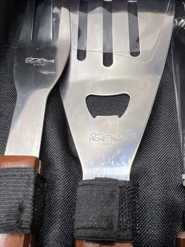 2014 Chase Bank Picnic Time Jack Daniels Old No. 7 Brand 3 Piece BBQ Tool Set - Picture 7 of 10