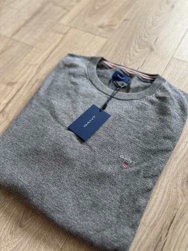 Gant Cotton Wool Crew Neck Sweater in Grey XXL RRP £130 - Picture 11 of 11