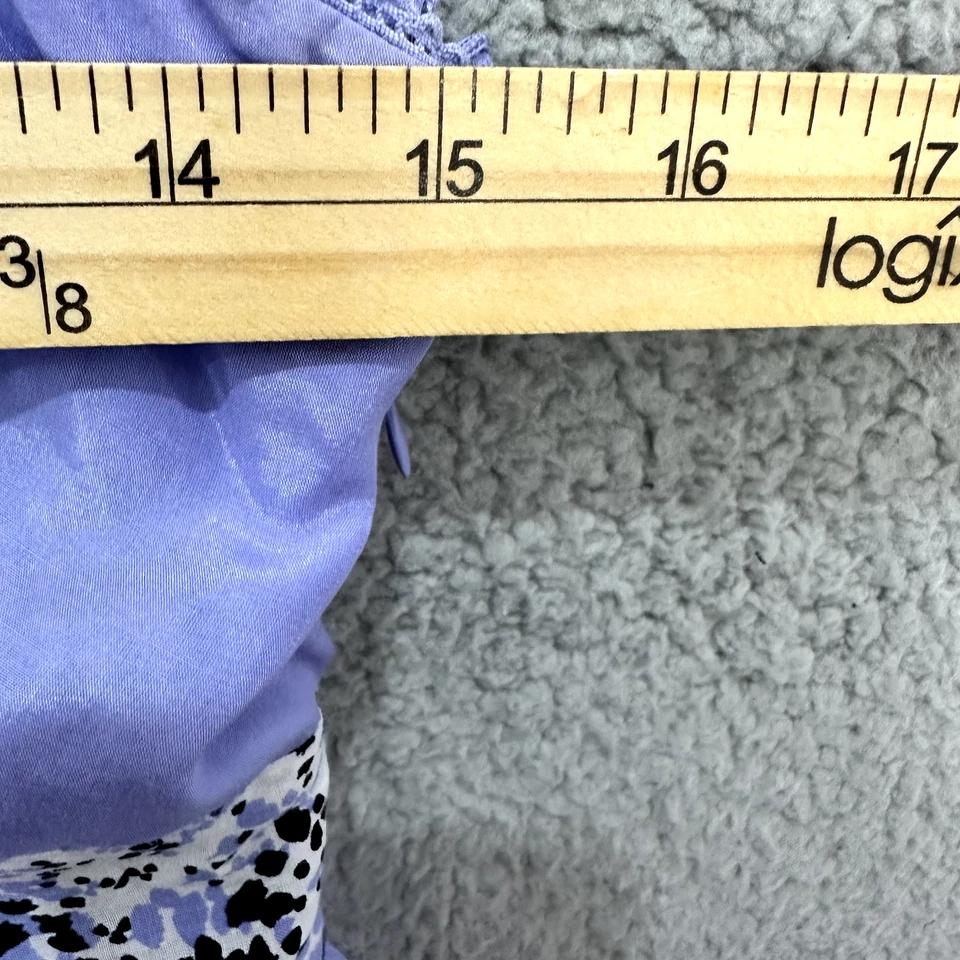 Kensie Babydoll Slip Top Mujer Pequeño Púrpura Geométrico Y2K Boho Delicado Femenino Foto 4 de 4