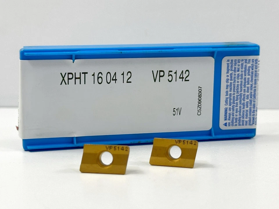Nuevos insertos de carburo VALENITE XPHT160412 grado VP5142 5 piezas Foto 2 de 2