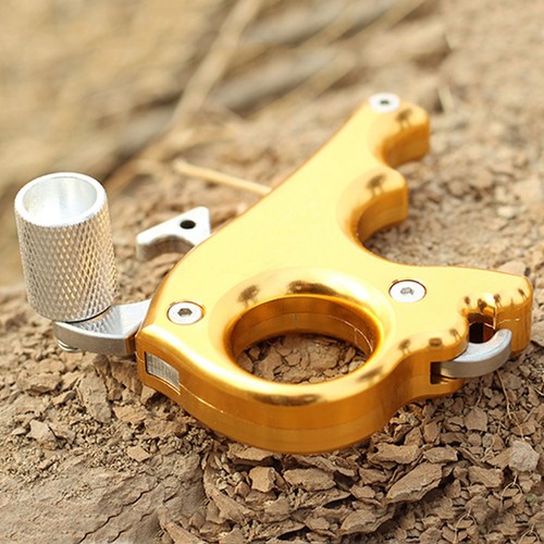 Archery Release Aids 3 Finger Grip Thumb Caliper Trigger For Compound Bow - Picture 7 of 12