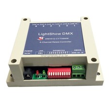 LightShow DMX 6-Channel Relay Switch Controller DC 5V DMX512 For KTV Bars tps