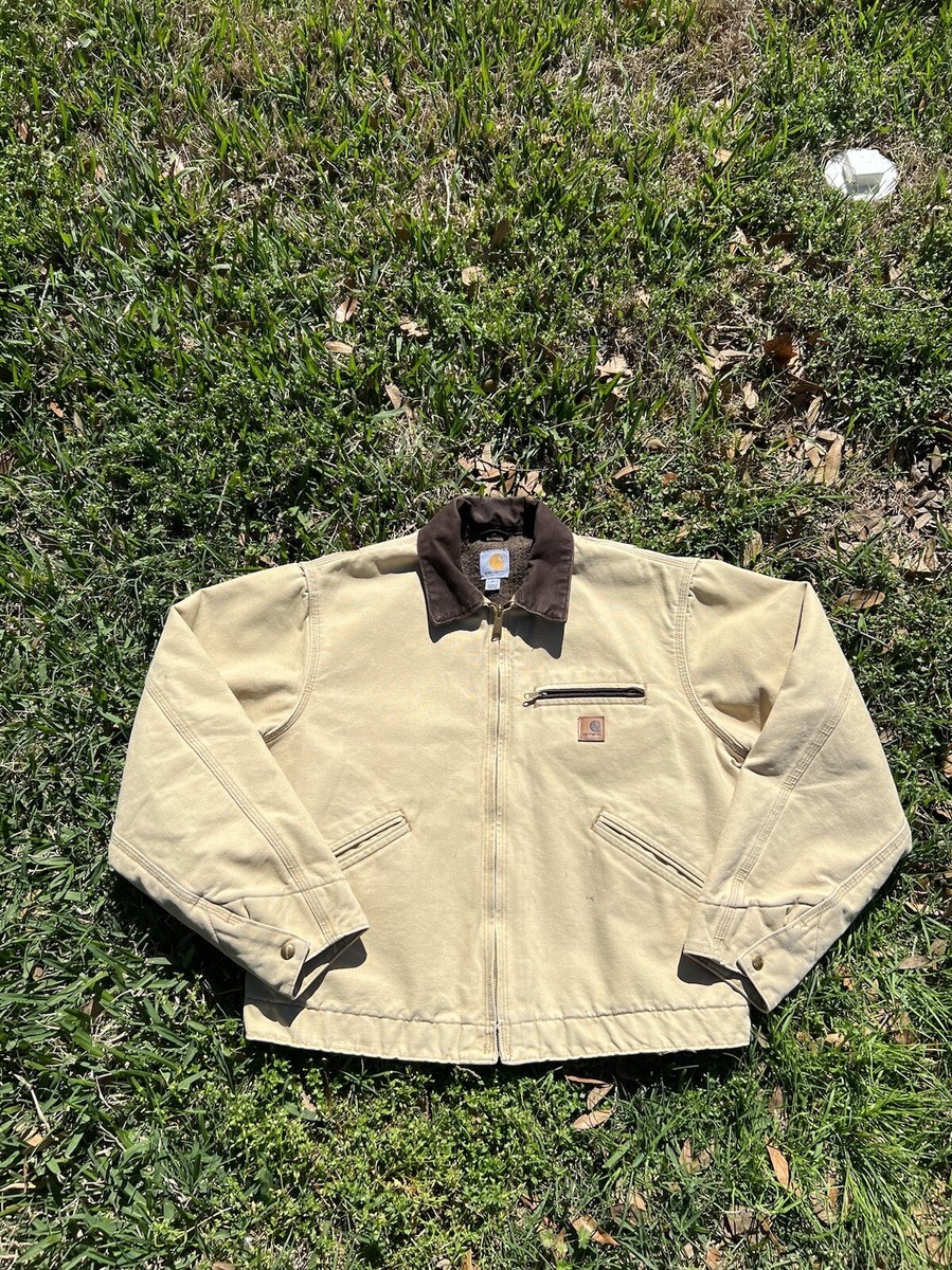 Carhartt J97 WNB Sandstone Blanket Lined Detroit Jacket Men's