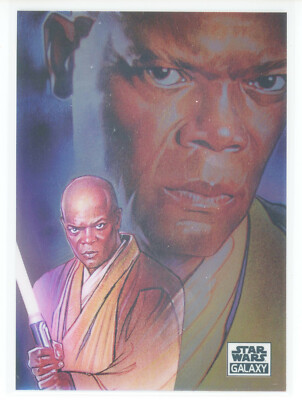 2021 Topps Star Wars Chrome Galaxy #42 Mace Windu (Steve Chorney)