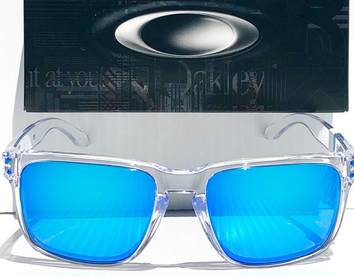 NEW* Oakley HOLBROOK XL Clear POLARIZED PRIZM SAPPHIRE Blue