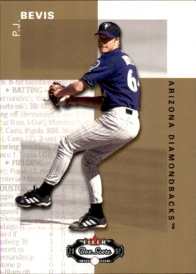 2002 Fleer Box Score Rookie #140 P.J. Bevis /2499 Arizona Diamondbacks Baseball
