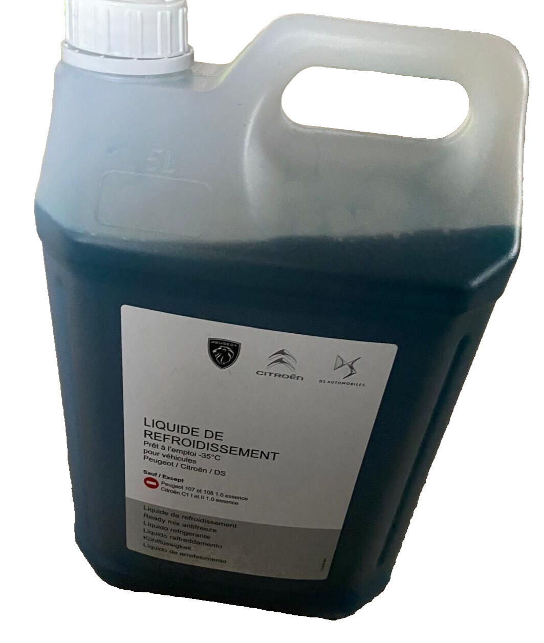 Liquide de refroidissement PSA 1637756980 Glysantin G33 bleu-vert 5L