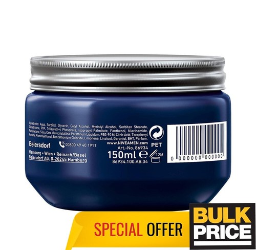 Nivea Men Styling Creme Flexibel Halter Natur Blick 150ml Toll Masse Wert 3-pack - Bild 2 von 6