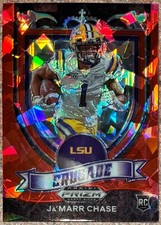 2021 Panini Prizm Draft Picks - Crusade Ja'Marr Chase #162 Red Ice Prizm (RC)