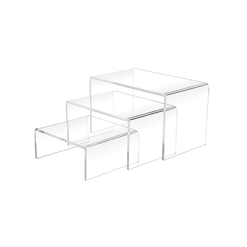 Set Of 3/4PCS Jewellery Toy Display Clear Acrylic Diaplay Risers Stand Holder - Picture 8 of 9