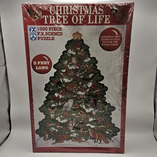 Christmas Tree of Life Puzzle 1000 Piece Jigsaw 3 Feet F.X.Schmid plastic sealed