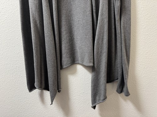 PrAna Georgia Cardigan Sweater Open Front Waterfall Organic Cotton Gray Medium - Picture 4 of 9