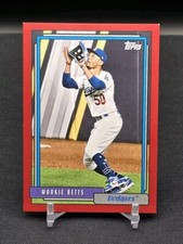 MOOKIE BETTS 2021 Topps Update T92-1  SN70  1992 Topps Redux Red Border #16/70