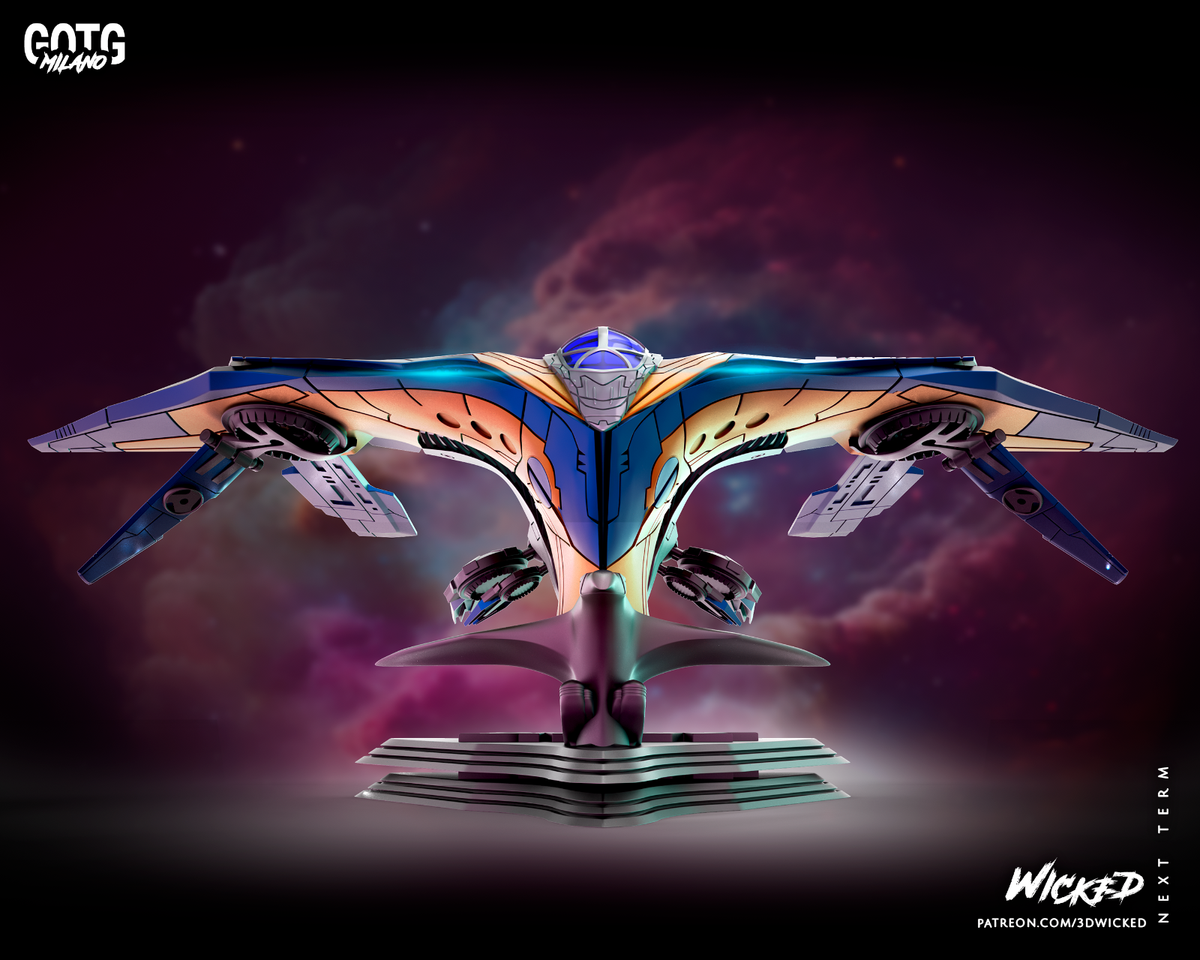 MILANO Guardians of the Galaxy Ship Marvel Avengers Resin Model