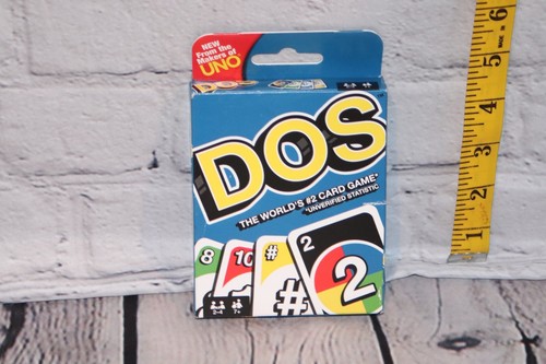 Uno DOS Family Card Game-Mattel NEW In package-sealed cards.World's#2 card game - Picture 2 of 2