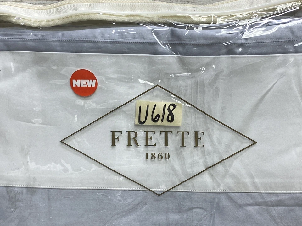 Funda nórdica Frette Flying Queen azul cielo claro/color leche nueva Foto 4 de 4