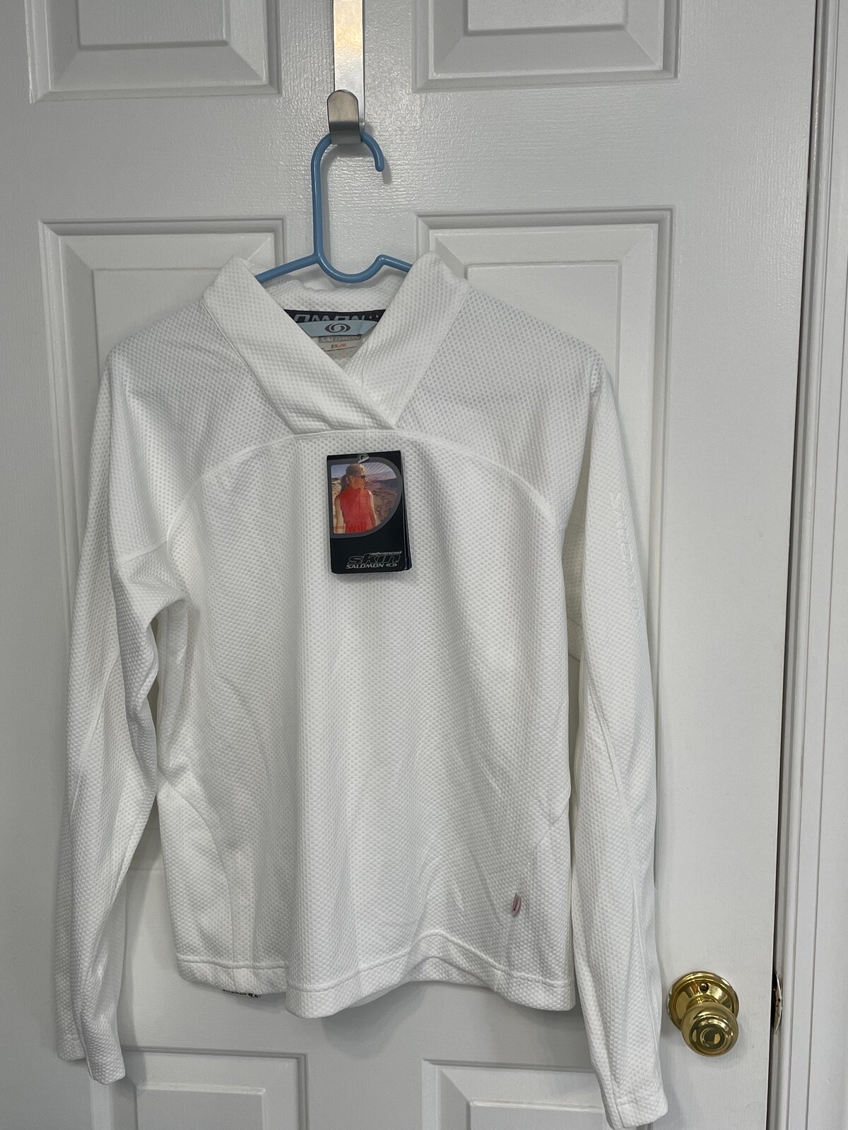 Camicia Salomon Donna Bianca MotoM Active Nuova con etichette Edizione Vail Estate '06 Taglia L