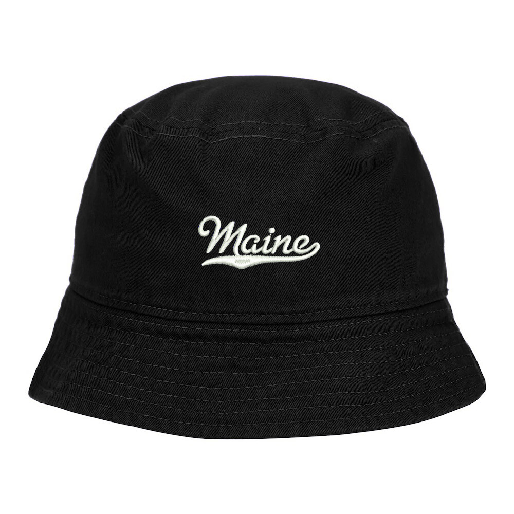 Bucket Hat for Men&Women Maine - ME Embroidered Washed Cotton Beach Sun Hats