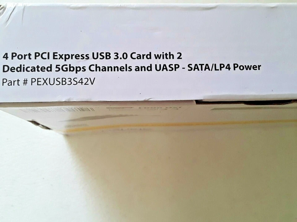 Startech.com PEXUSB3S42V 4 Port PCI Express PCIE USB 3.0 Card Adapter W 2 5GBPS  - Image 4 of 4
