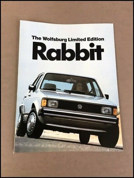 1983 VW Volkswagen Rabbit Limited Wolfsburg Original Sales