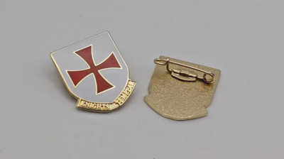 Ritter Templerschild Sammler Hart Emaille Pin Abzeichen Ritter Templer patriotisch