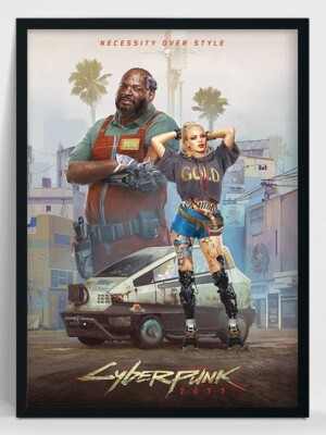 エド　ポスター Game World Styles Cyberpunk 2077: Entropism PREMIUM RARE Poster