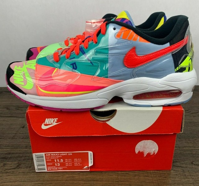 NEW Nike X Atmos Air Max 2 Light QS Logos Multi Color Mens Size 11.5 BV7406 001 | eBay