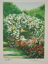 Raphael ROBIC - Original Lithograph With Signature - Pavilion In Giverny 4