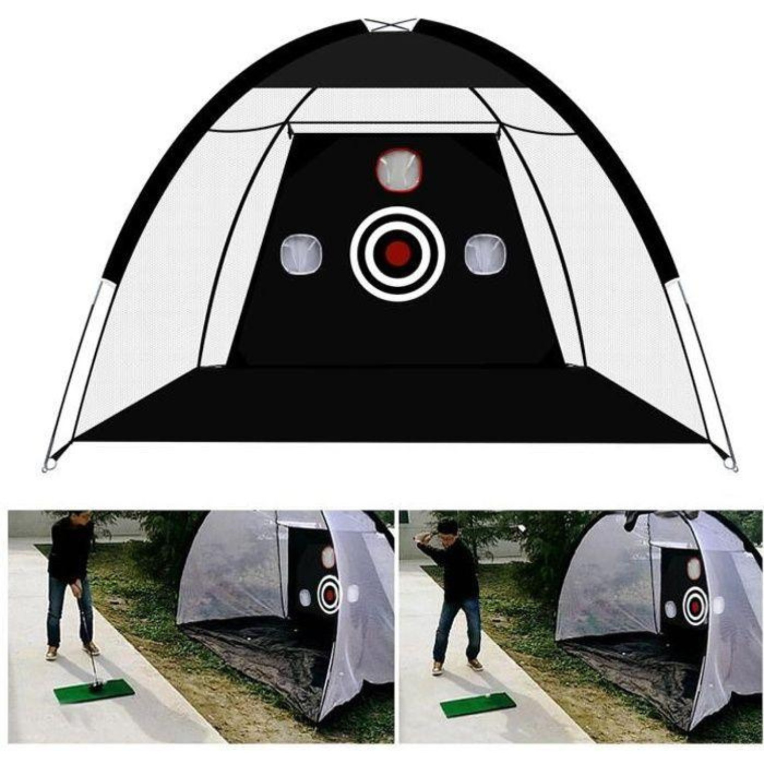 Filet de golf 3m TEMPSA pour entraînement intérieur et extérieur en nylon