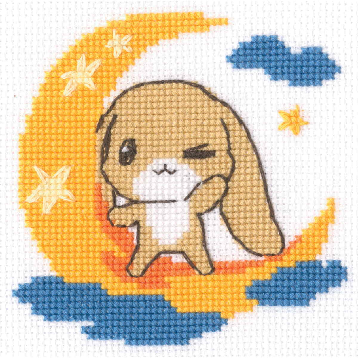 RTO counted cross stitch kit ""To the Stars"", 8,5x8,5cm, DIY