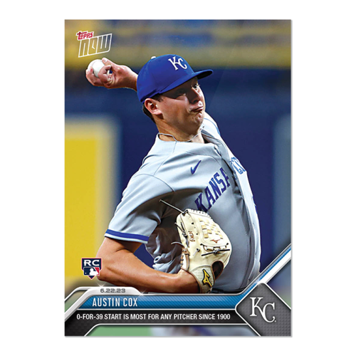 2023 MLB Topps NOW 480 AUSTIN COX KANSAS CITY ROYALS ROOKIE RC PRESALE - Bild 1 von 2