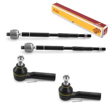 Inner & Outer Tie Rod End Kit for 2011-2017 Honda Odyssey 4 PCS