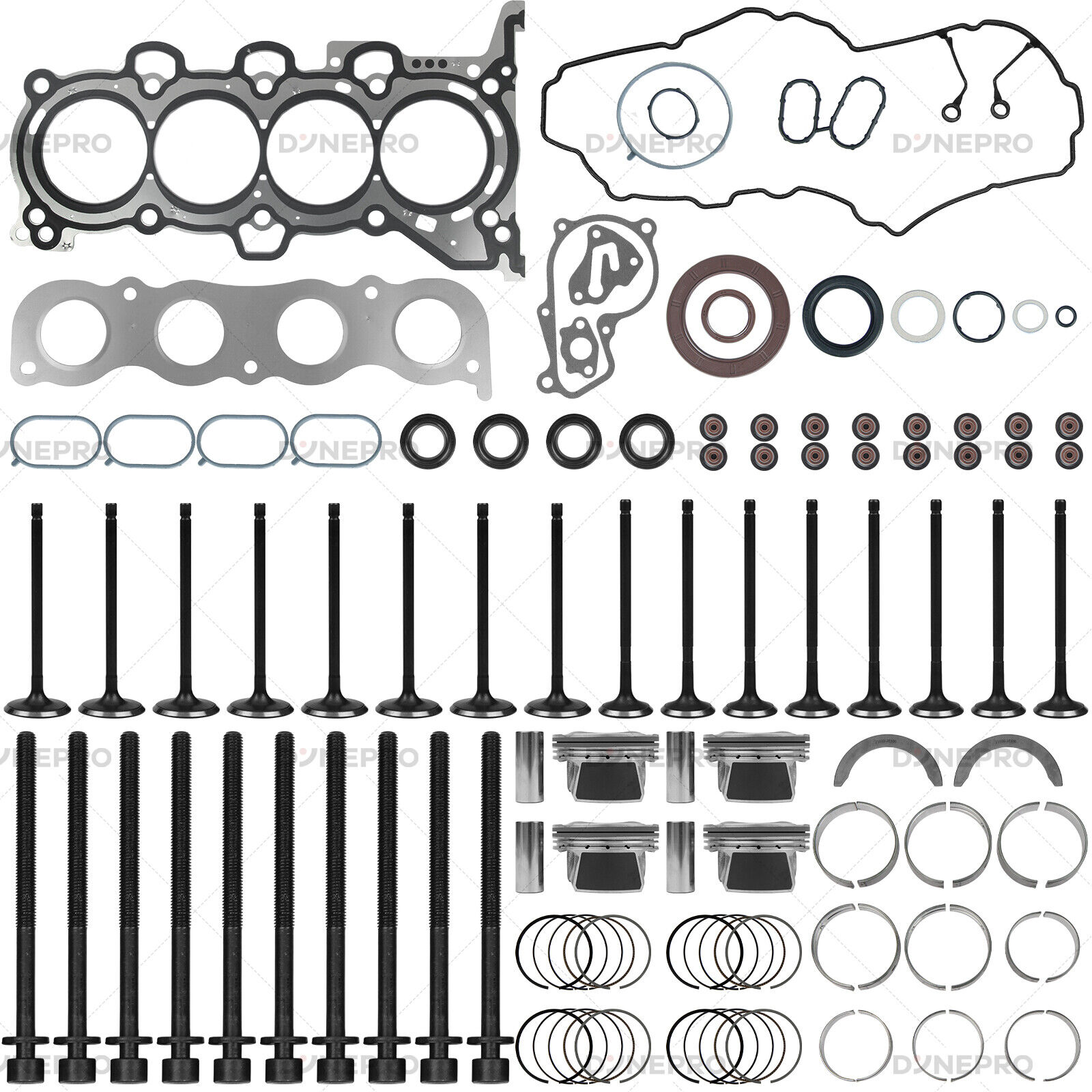 Hyundai Tucson Kia Forte Soul G4NC 2.0L Engine Rebuild Kit Pistons Gaskets Bearings