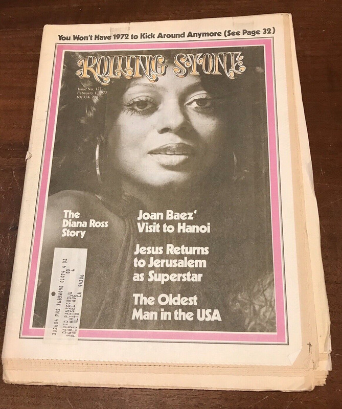 ROLLING STONE Magazine #127 Feb 1 1973 Diana Ross, Joan Baez, Jesus