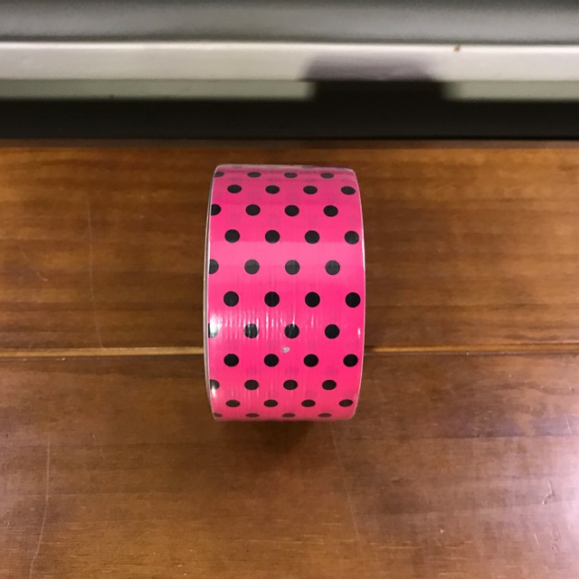Duck BRAND Polka Dots Duct Tape 1.88 X 10 Yards Hot Pink 1 Roll for