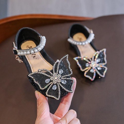 Princess sandals for girls, a flat and comfortable shoe with sparkling stones - Picture 12 of 19