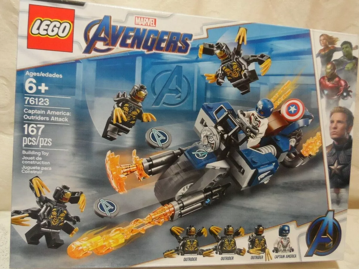 LEGO Marvel Avengers Captain America Outriders Attack Building Kit 167 PIECES