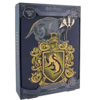 OFFICIAL HARRY POTTER HUFFLEPUFF CREST LUMINART LIGHT UP WALL LIGHT MOOD LIGHT