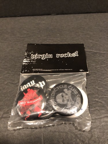 Virgin Rocks! Promo button package unopened Iggy Pop NERD BRMC Thrills - 第 1/6 張圖片