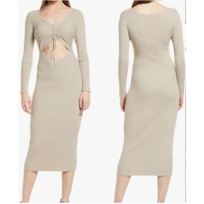 knee length dresses for ladies Your Go To Ribbed Midi Dress  Resurrection