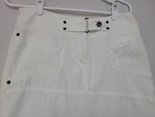 Jupe Femme MEXX En Lin Beige Taille 40/42 - Style Cargo - Vintage - Occasion Très Bon état